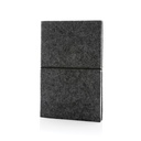 GRS certified recycled felt A5 softcover notebook