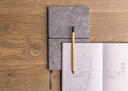 GRS certified recycled felt A5 softcover notebook