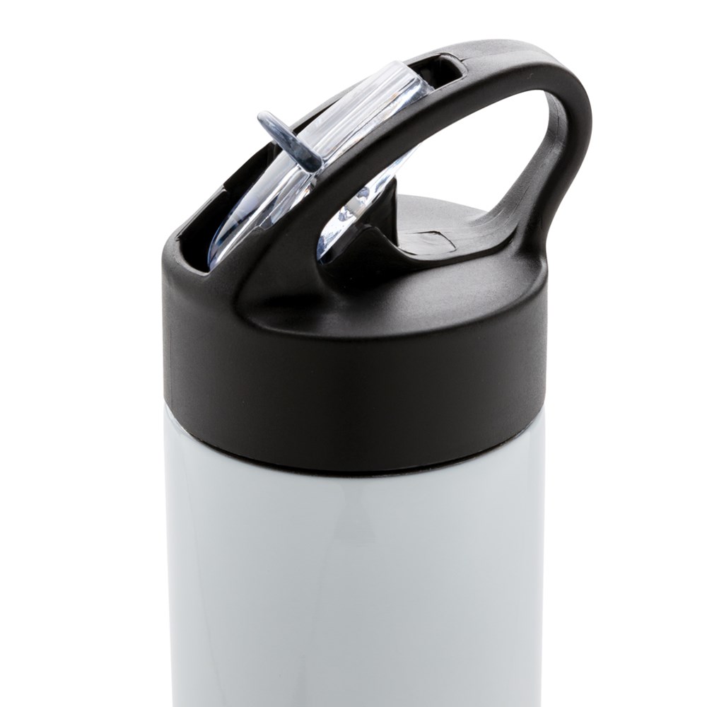 Sport bottle with straw