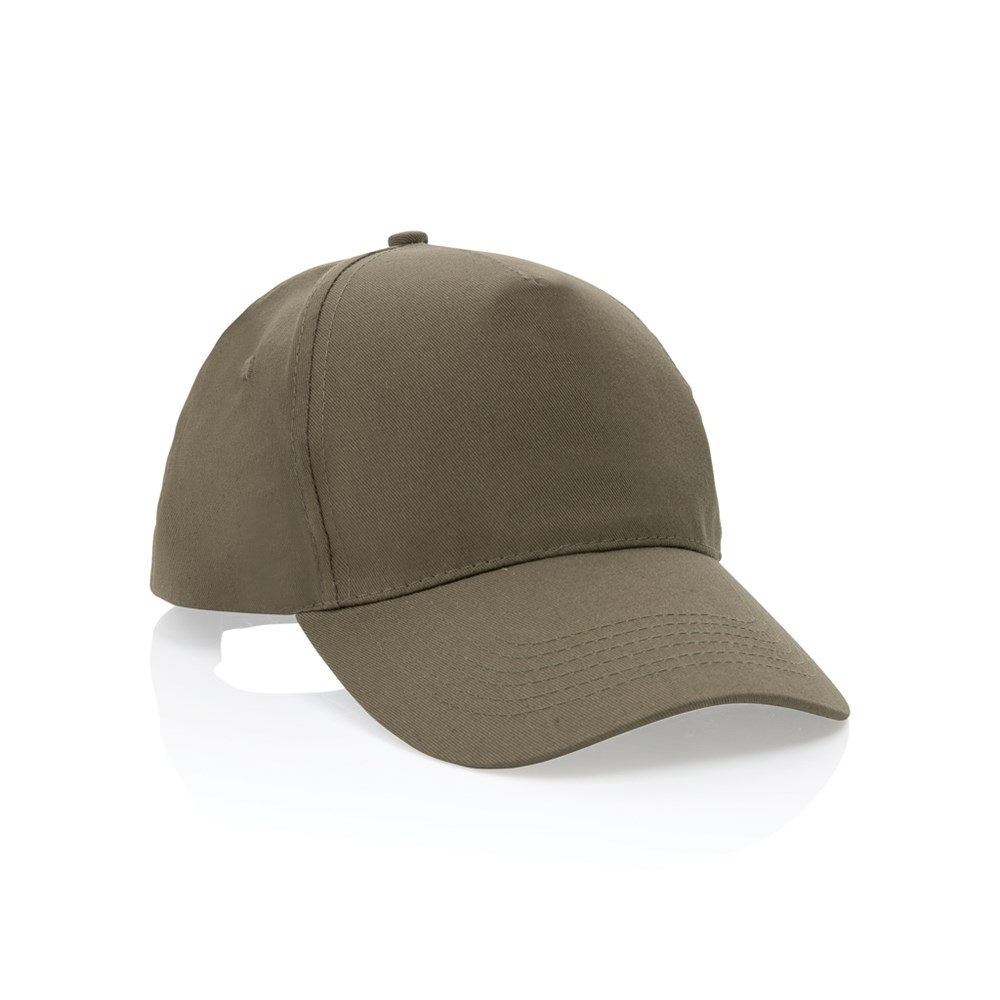 Impact 5 panel 190gr Recycled cotton cap with AWARE™ tracer