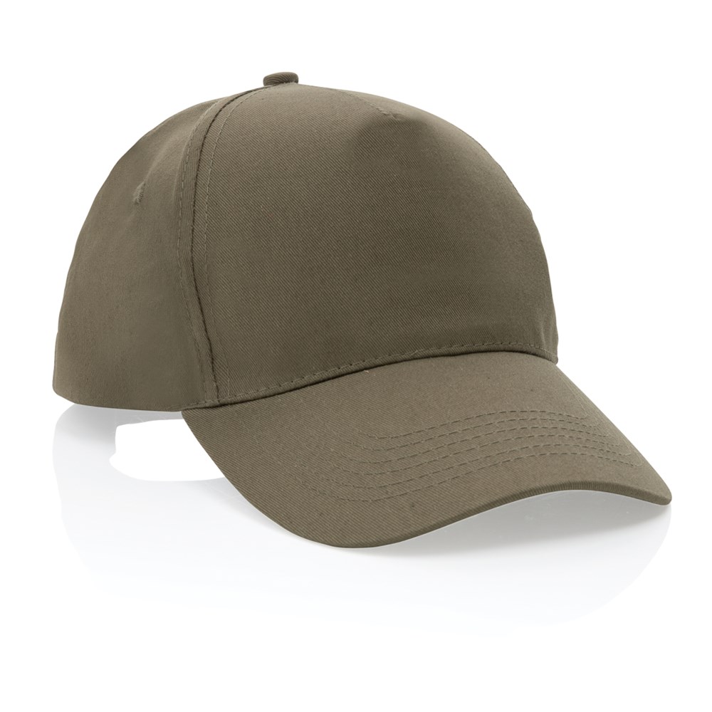 Impact 5 panel 190gr Recycled cotton cap with AWARE™ tracer