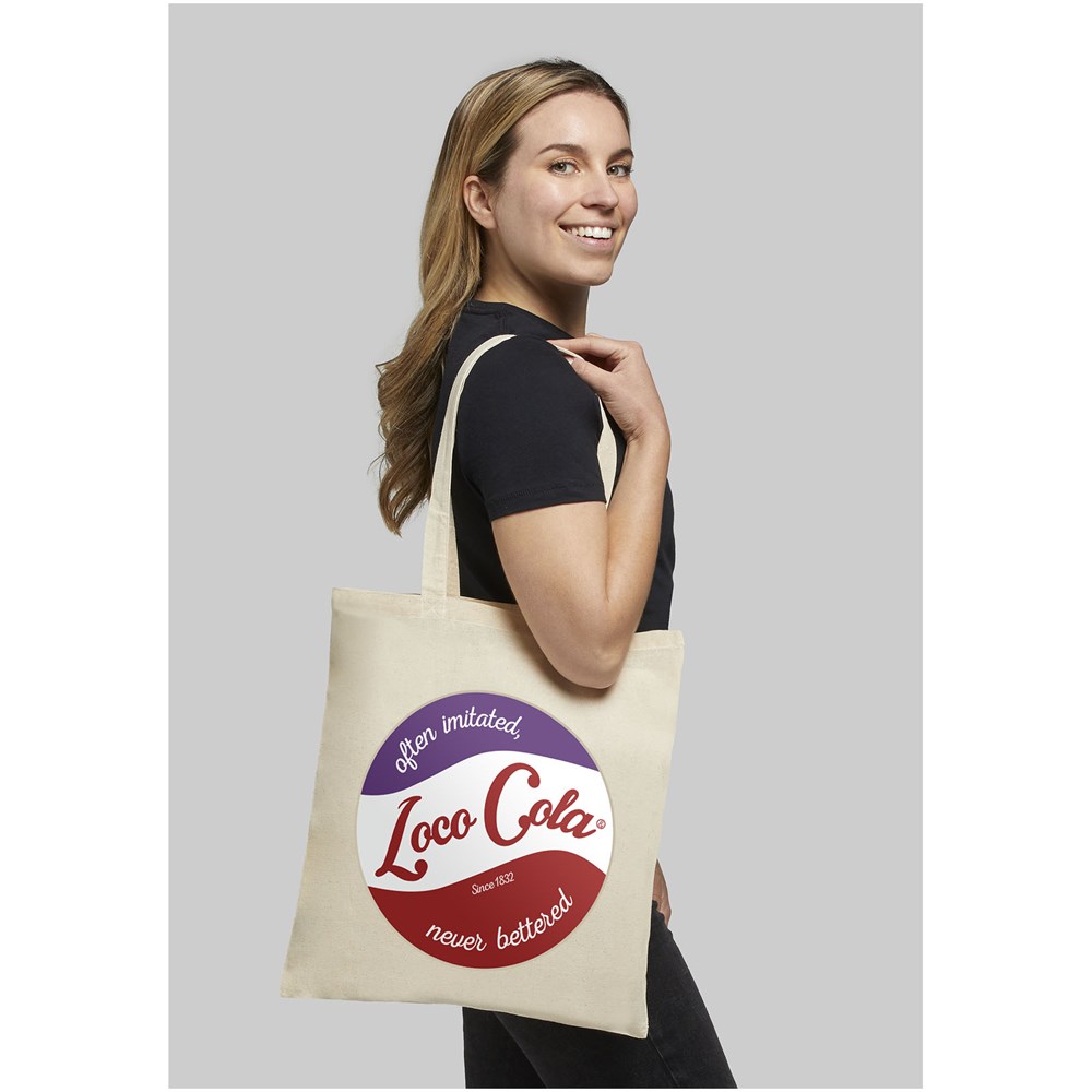 Madras 140 g/m² cotton tote bag 7L