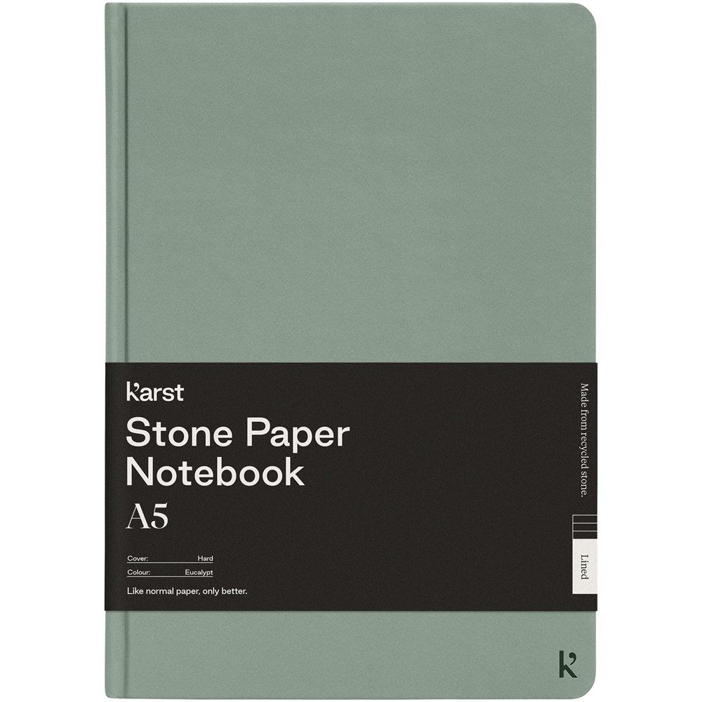 Karst® A5 stone paper hardcover notebook - lined