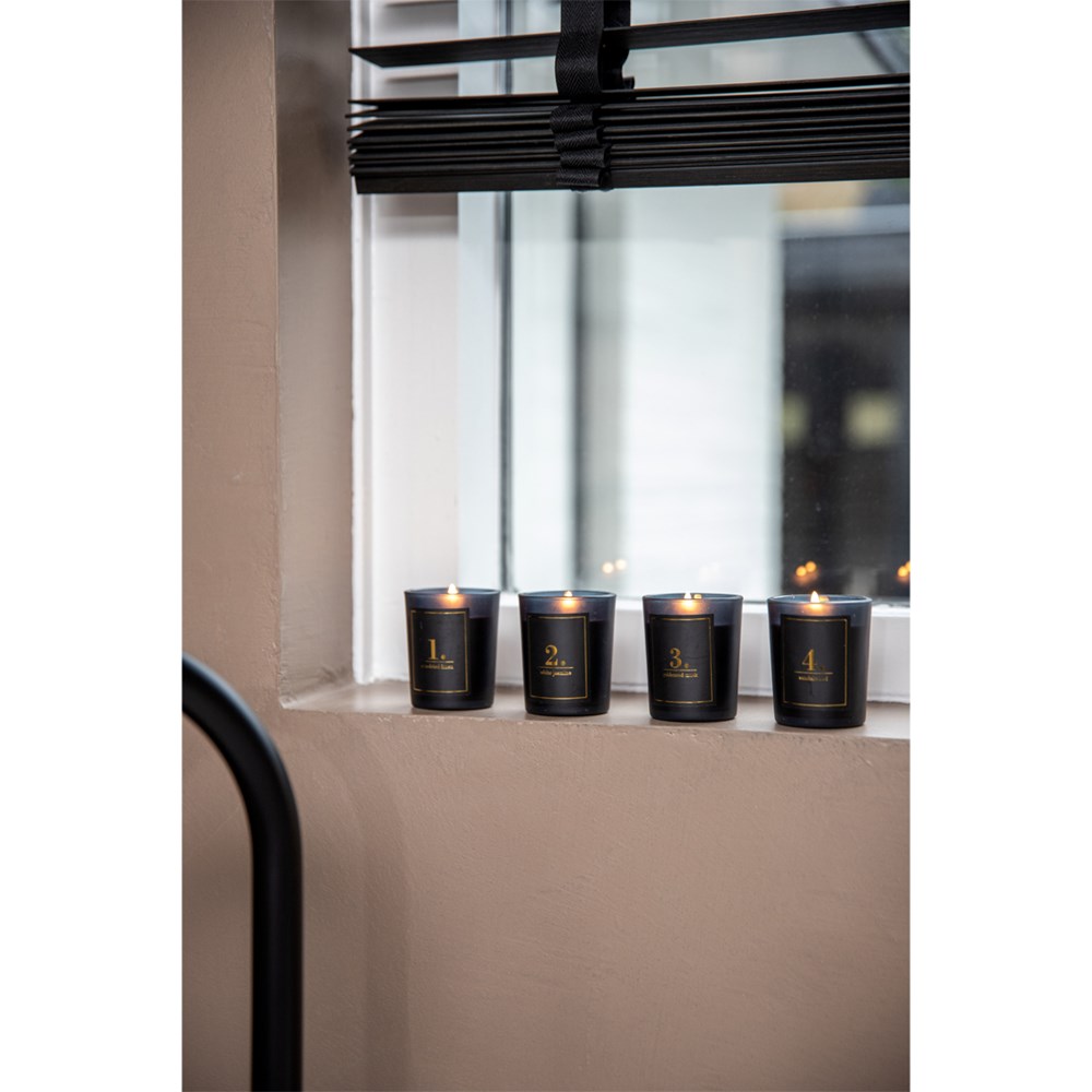 SENZA Scented Candles Giftbox Black /4