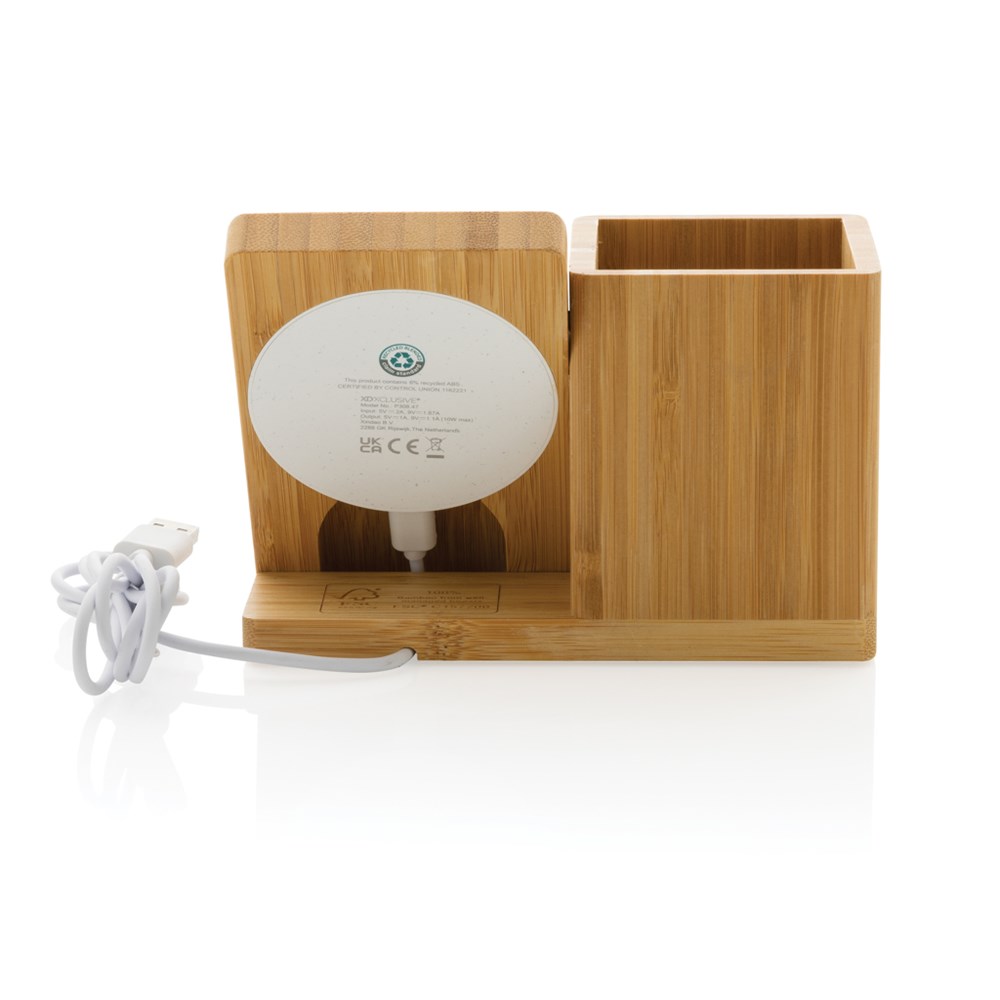 Calgary bamboo 10W wireless charger