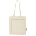 Madras 140 g/m2 GRS recycled cotton tote bag 7L