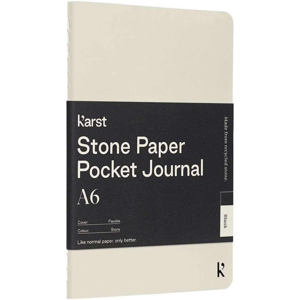 Karst® A6 stone paper softcover pocket journal - blank