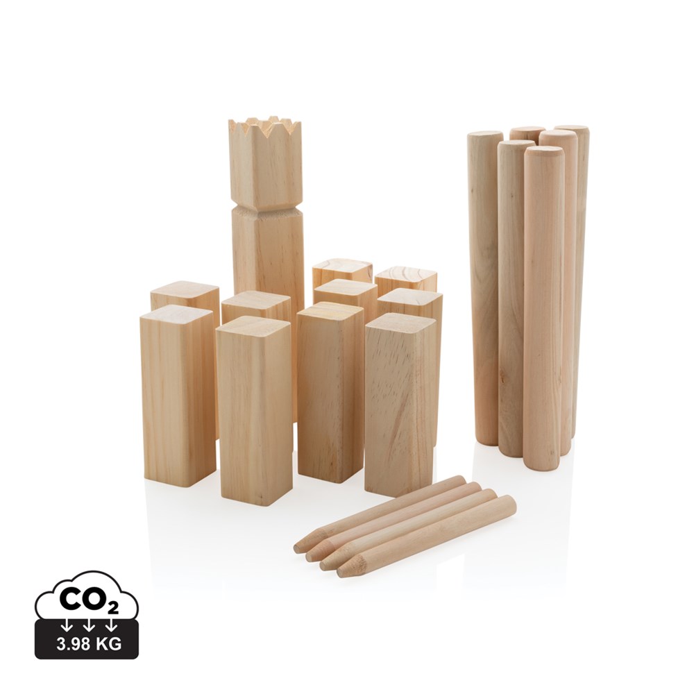 Jeu de Kubb en bois