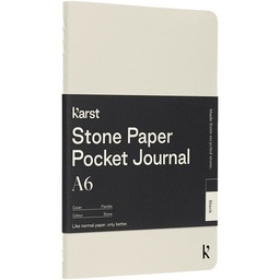 Journal de poche Karst® A6 en papier de pierre et à couverture souple - Vierge